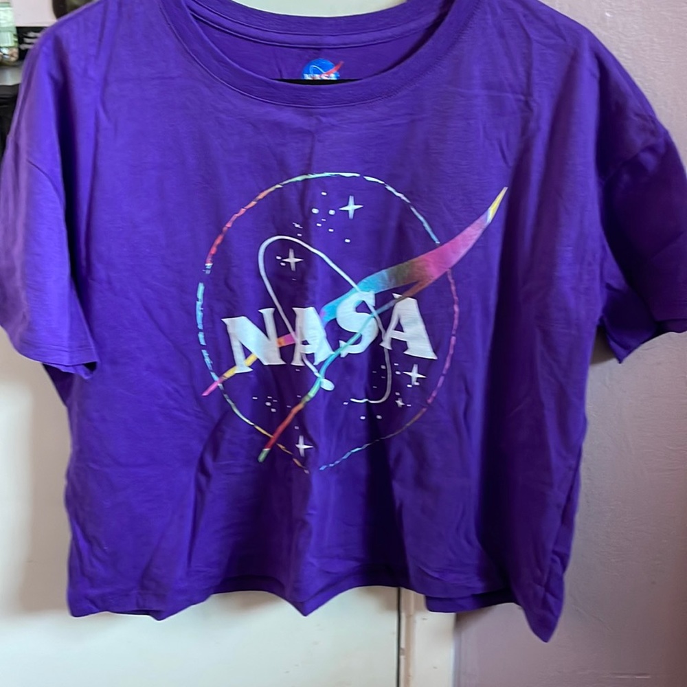 Purple NASA crop top